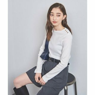 UNITED ARROWS - 【WHITE】ショルダーボタン ロングスリーブ カットソー