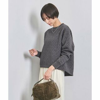 ユナイテッドアローズ(UNITED ARROWS)の【DK.GRAY】キルト ジャカード スウェット プルオーバー(トレーナー/スウェット)