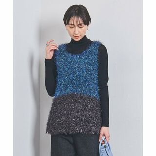 ユナイテッドアローズ(UNITED ARROWS)の【BLACK】メタリック シャギー ニットベスト(ニット/セーター)