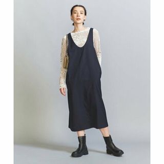 ビューティアンドユースユナイテッドアローズ(BEAUTY&YOUTH UNITED ARROWS)の【NAVY】ポプリン レイヤード ワンピース(ロングワンピース/マキシワンピース)