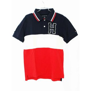 トミーヒルフィガー(TOMMY HILFIGER)の【夏物 新入荷!】[トミーヒルフィガー/TOMMY HILFIGER]130cm 半袖ポロシャツ 紺×赤【中古】子供服 キッズ kids 男の子 夏 tops 425042(その他)