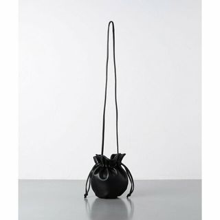 ユナイテッドアローズ(UNITED ARROWS)の【BLACK】レザー ドローストリング ショルダーバッグ(その他)