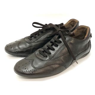 サルヴァトーレフェラガモ(Salvatore Ferragamo)のフェラガモ　レザー　靴　スニーカー　茶色系　サイズ8 18684506(ドレス/ビジネス)