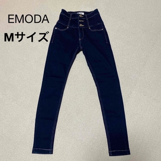 エモダ(EMODA)のEMODA ハイウエストスキニーデニム　エモダ　ジーンズ　インディゴ　(スキニーパンツ)