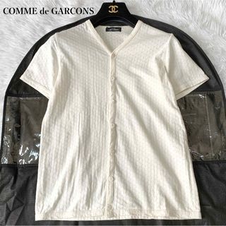 トリココムデギャルソン(tricot COMME des GARCONS)のトリココムデギャルソン カットワーク カーディガン 半袖 フリーサイズ 訳アリ(カーディガン)