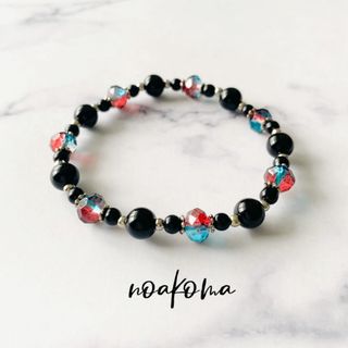 noakoma men's ＊black×red×blue ブレスレット (M)(ブレスレット/バングル)