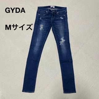 GYDA - GYDAダメージスキニーデニムパンツ　ジェイダ　ジーンズ　インディゴ