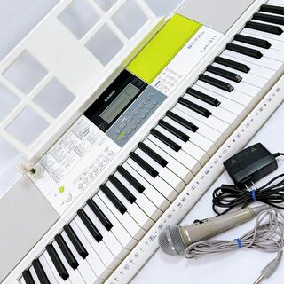 カシオ(CASIO)のCASIO LK-511 ホワイト 電子キーボード 61鍵盤 光ナビ(キーボード/シンセサイザー)