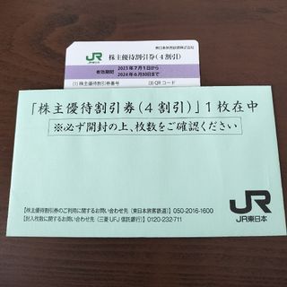 ジェイアール(JR)のJR東日本 株主優待割引券 1枚 ＋ 株主サービス券(その他)