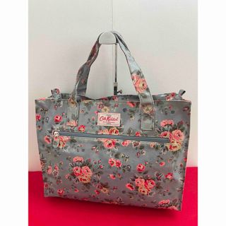 キャスキッドソン(Cath Kidston)のCath Kidston キャスキッドソン　トートバッグ　花柄　グレー(トートバッグ)