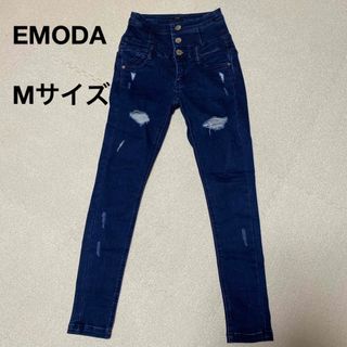 エモダ(EMODA)のEMODAハイウエストダメージデニム　エモダ　スキニー　ジーンズ(スキニーパンツ)