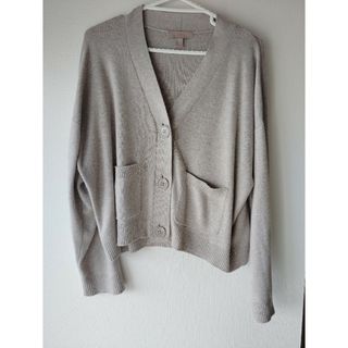 H&M - H & M　グレージュカーディガン　サイズ M