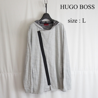 ヒューゴボス(HUGO BOSS)のHUGO BOSS ダブル フーデット ジャケット パーカー フーディー L相当(パーカー)