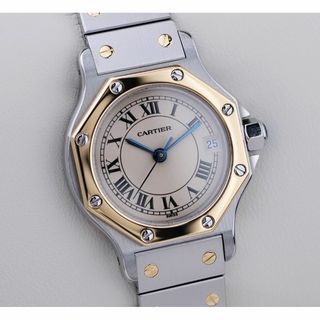 カルティエ(Cartier)の美品 カルティエ サントス オクタゴン コンビ ローマン SM Cartier (腕時計)