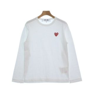 PLAY COMME des GARCONS Tシャツ・カットソー S 白 【古着】【中古】(カットソー(半袖/袖なし))