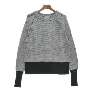 スリーワンフィリップリム(3.1 Phillip Lim)の3.1 Phillip Lim ニット・セーター S 白x黒 【古着】【中古】(ニット/セーター)