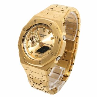 ジーショック(G-SHOCK)のG-SHOCK GA2100gb GARISH GOLD メタルカスタム カシオーク CASIOAK ゴールドダイアル ステンレス製 GOLD(腕時計(アナログ))