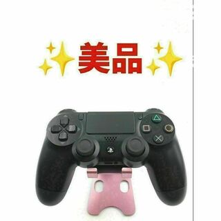 プレイステーション4(PlayStation4)の美品 PS4 コントローラー DUALSHOCK4 純正 ブラック　b-150(その他)