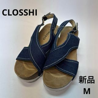 シマムラ(しまむら)のCLOSSHI クロッシー　しまむら　サンダル　サボ　ウェッジソール　m 23(サンダル)