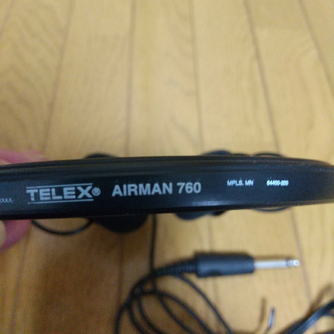 航空用ヘッドホン。テレックス。エアマン760。コックピット用。 航空用ヘッドホン。テレックス。エアマン760。コックピット用。