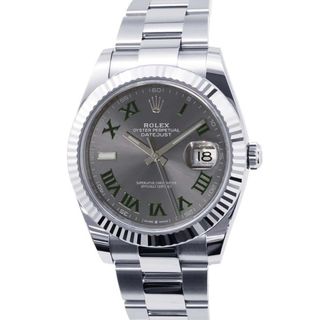 ロレックス(ROLEX)のロレックス デイトジャスト41 SS/K18WGホワイトゴールド 126334 ROLEX 腕時計 スレート文字盤(腕時計(アナログ))