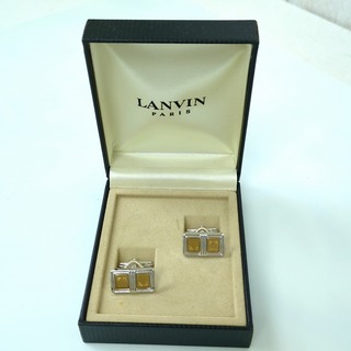 LANVIN - LANVIN ランバン カフリンクス シルバ・ゴールドカラー メンズ