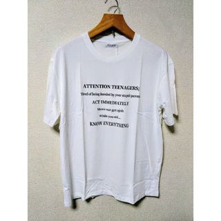 【英字ロゴ】オーバーサイズ　カットソー(Tシャツ(半袖/袖なし))