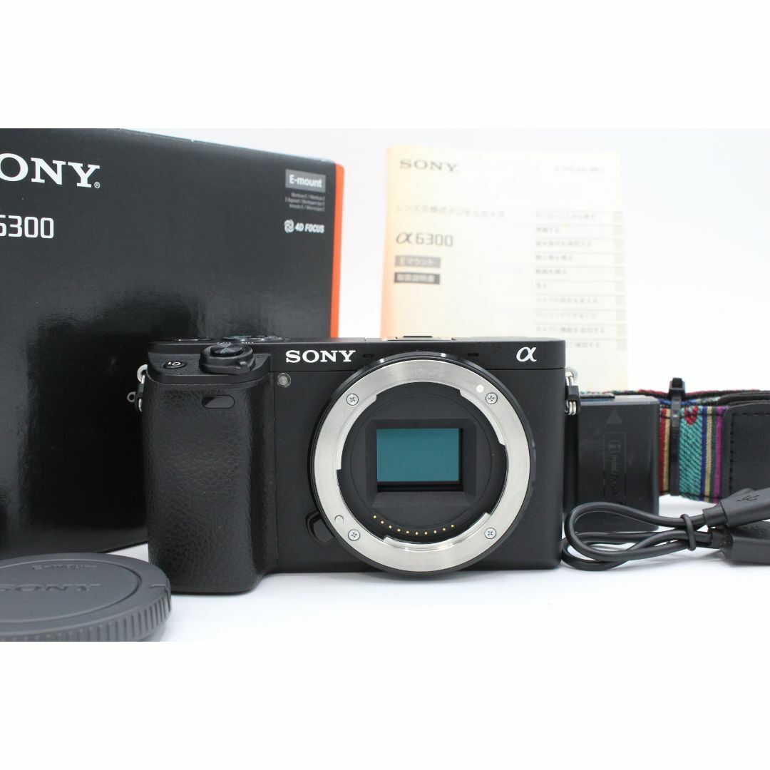 SONY - ＜＜ショット数3,220枚 化粧箱付き！＞＞【美品】SONY ソニー ミラーレス一眼 α6300 ボディ ブラック ILCE-6300 B #LE2024396