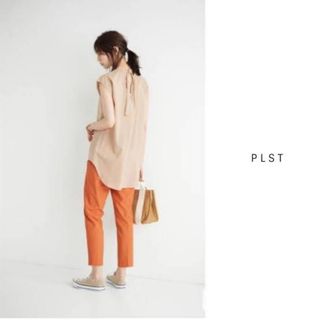 プラステ(PLST)のPLST　プラステ　キュプラバックベルト　ブラウス　サイズМ(シャツ/ブラウス(半袖/袖なし))