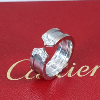 カルティエ(Cartier)のCartier カルティエ　C2 ダイヤ　リング　指輪　AU750 6.97g(リング(指輪))