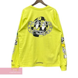 Chrome Hearts - CHROME HEARTS×MATTY BOY 2022AW PPO HRDWR GRN LS Tee クロムハーツ×マッティボーイ ハードウェアグリーンロングスリーブTシャツ 長袖カットソー ロンT プリント ライムグリーン サイズXL 【240529】【新古品】【me04】