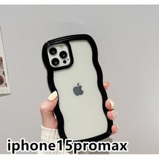 iphone15promaxケース カーバーブラック 661(iPhoneケース)