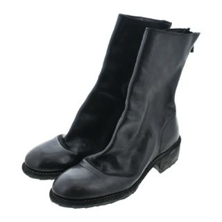 GUIDI - GUIDI グイディ ブーツ EU42(27cm位) 黒 【古着】【中古】