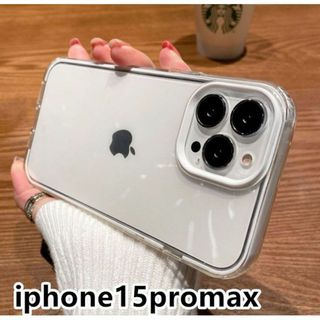 iphone15promaxケース  ホワイト 661(iPhoneケース)