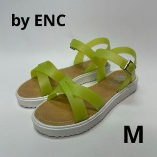 by ENC サンダル　イエロー　厚底　M 23 23.5 ZARA GU(サンダル)