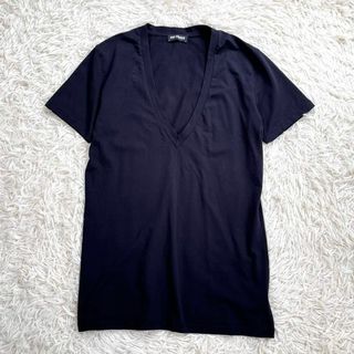 RAF SIMONS - 【美品】ラフシモンズ/RAF SIMONS 深Vネック Tシャツ　半袖カットソー