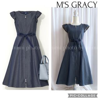 M'S GRACY*カタログ掲載*デニムライクワンピース