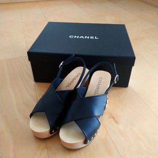 シャネル(CHANEL)のシャネル★CHANEL★ウッドサンダル★サイズ34★新品♪最新・即完売品♪(サンダル)