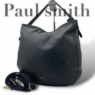 ポールスミス(Paul Smith)のポールスミス　2way ショルダーバッグ　レザー ブラック 黒 A4収納可(ショルダーバッグ)