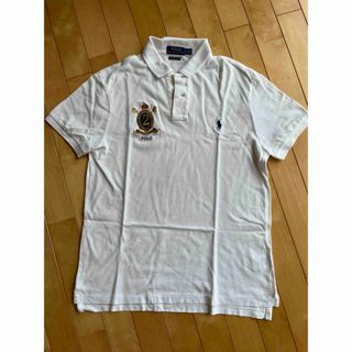 ポロ(POLO（RALPH LAUREN）)のポロシャツ　白　Mサイズ(Tシャツ/カットソー(半袖/袖なし))