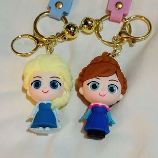 ディズニー♡アナ雪♡アナ&エルサ♡キーチェーン(キャラクターグッズ)