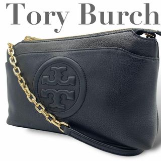 トリーバーチ(Tory Burch)の極美品 トリーバーチ ショルダーバッグ 2way ボンベイT ロゴ レザー(ショルダーバッグ)