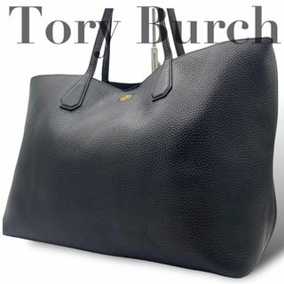 Tory Burch - 美品 トリーバーチ トートバッグ レザー A4 ブラック ビジネスバッグ 黒色