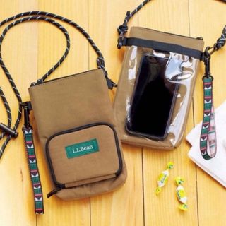 エルエルビーン(L.L.Bean)の雑誌　リンネル　付録　L.L.Bean 撥水素材の多機能スマホショルダー(iPhoneケース)