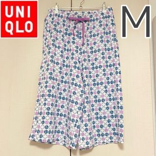 ユニクロ(UNIQLO)のユニクロ UNIQLO リラコ ミッキー ブルー レディース ディズニー(ルームウェア)