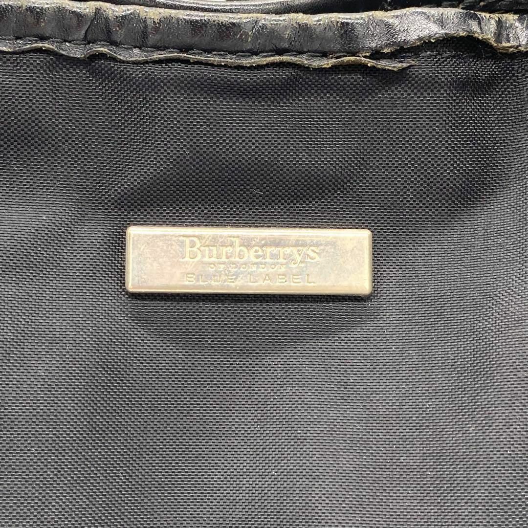 BURBERRYバーバリーブルーレーベルバケツ型トートバッグノバチェック 美品 BURBERRYバーバリーブルーレーベルバケツ型トートバッグノバチェック 美品