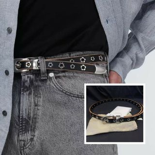 OUR LEGACY BELT 2 LeatherBlack 90 サイズ ベル(ベルト)