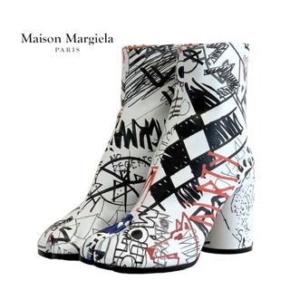 マルタンマルジェラ(Maison Martin Margiela)のメゾンマルジェラ Maison Margiela ブーツ ショートブーツ 靴 シューズ レザー マルチカラー 未使用 足袋 ペイント(ブーツ)