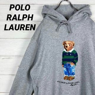 ポロラルフローレン(POLO RALPH LAUREN)の【ポロベア】ポロラルフローレン☆プルオーバーパーカー☆M☆灰☆グレー☆(パーカー)