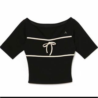 ANDMARY  Baby ribbon tops Black